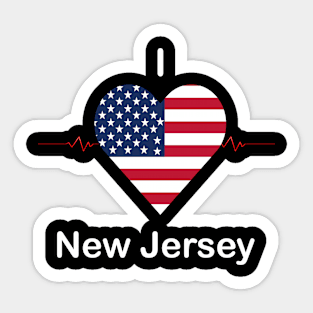 I love New Jersey Sticker